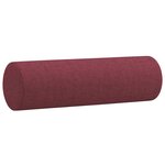 vidaXL Ensemble de canapés 2 Pièces avec coussins rouge bordeaux tissu