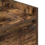 vidaXL Table de chevet avec 2 tiroirs chêne fumé 38x34x80 cm