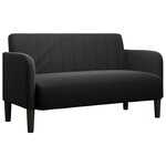 vidaXL Canapé causeuse noir 109 cm velours