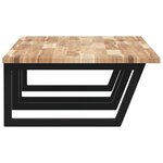 vidaXL Étagère de vasque murale acier et bois massif d'acacia