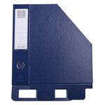 Porte-revues PP - Dos 70mm - livrés à plat - 23x31cm - Bleu foncé x 10 EXACOMPTA