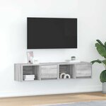 vidaXL Meubles TV 2 Pièces sonoma gris 60x31x25 5 cm bois d'ingénierie
