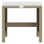 vidaXL Ensemble à dîner de jardin coussins 21 Pièces Beige Résine tressée