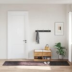 vidaXL Tapis lavable antidérapant 80x300 cm Anthracite