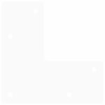 vidaXL Pieds en épingle à cheveux pour table basse 4 pièces Blanc 10 cm Acier massif