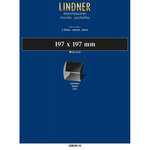 Bandes Klemmfix double soudure 197 x 197 mm pour blocs de timbres. Fond - Noir