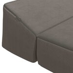 vidaXL Canapé-lit pliable Gris clair 200 x 70 x 10 cm