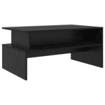 vidaXL Table basse Chêne noir 90 x 55 x 42.5 cm Bois d'ingénierie