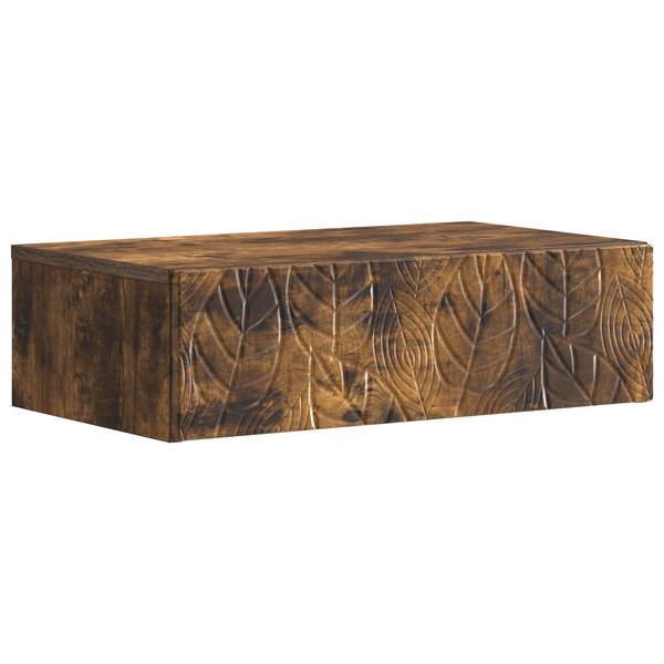 vidaXL Table d'appoint murale 59 x 34 5 x 17 cm Bois d'ingénierie