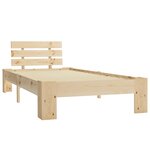 vidaXL Cadre de lit bois de pin massif 90x200 cm