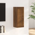 vidaXL Armoire suspendue Chêne marron 35x34x90 cm Bois d'ingénierie