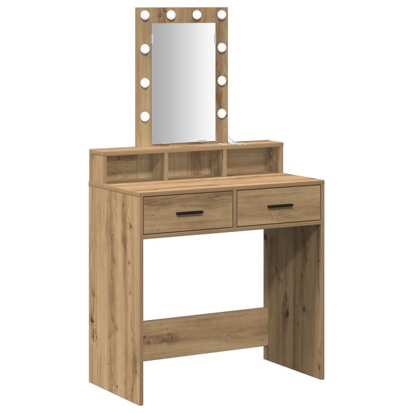 vidaXL Table de Toilette Marron 79 x 41 x 140 cm Bois d'ingénierie