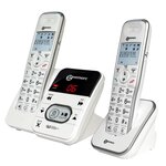 GEEMARC Téléphone fixe grosses touches sénior AMPLIDECT 295-2 (Duo - 2 Combinés)