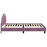 vidaXL Cadre de lit pour enfants avec tête de lit Violet 90 x 190 cm