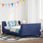 vidaXL Cadre de lit pour enfants avec tête de lit Bleu police