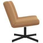 vidaXL Chaise d'appoint Beige Tissu  Métal Standard Ergonomique