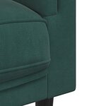 vidaXL Canapé avec coussins 2 places vert foncé velours