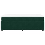 vidaXL Sommier à lattes de lit avec matelas Vert foncé 90x200 cm