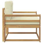 vidaXL Sofa de milieu extérieur Polyester Blanc