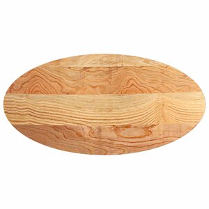 vidaXL Dessus de table 120x60x4 cm bois de chêne massif ovale