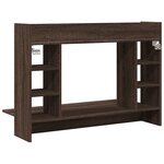 vidaXL Bureau mural chêne marron 105x48x75 cm bois d'ingénierie