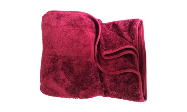 Grand plaid uni 200 x 220 cm - Rouge