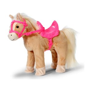 Zapf Creation 840627 - Cheval de peluche avec sons et fonction de marche