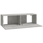 vidaXL Meubles TV muraux 4 Pièces Gris béton 100x30x30 cm
