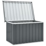 vidaXL Boîte de rangement de jardin Gris 109x67x65 cm