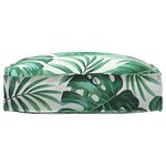 vidaXL Coussin pour assise de palette Motif de feuille 50 x 50 x 12 cm