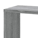 vidaXL Étagère d'angle murale sonoma gris 45x45x147cm bois ingénierie