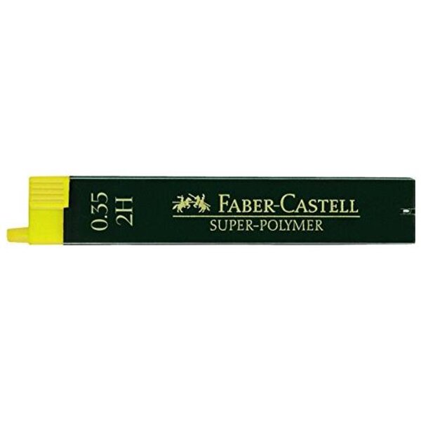 Boîte pack 12 mines Super Polymère 9063 S 0 35 mm 2H FABER-CASTELL