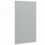 vidaXL Store de Fenêtre avec des rideaux Manuel Argent Aluminium