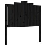 vidaXL Cadre de lit sans matelas noir 100x200 cm bois massif de pin