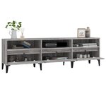 vidaXL Meuble TV sonoma gris 150x30x44 5 cm bois d'ingénierie
