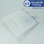 Lot de 10 enveloppes megabulle plastiques e/5 format 220x260 mm