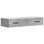 vidaXL Table d'appoint murale 87 5 x 34 5 x 17 cm Bois d'ingénierie