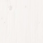vidaXL Tabourets de bar lot de 2 blanc 40x42x120 cm bois massif de pin
