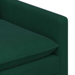 vidaXL Ensemble de Canapés 2 Pièces Vert foncé Velours