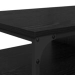 vidaXL Table basse Chêne noir 100 x 50 x 45 cm Bois d'ingénierie