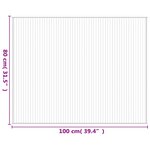vidaXL Tapis rectangulaire marron 80x100 cm bambou