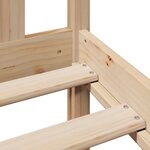 vidaXL Lit bibliothèque sans matelas 135x190 cm bois de pin massif