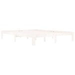 vidaXL Cadre de lit sans matelas blanc bois de pin massif 160x200 cm