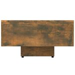 vidaXL Table basse chêne fumé 100x49 5x31 cm bois d'ingénierie