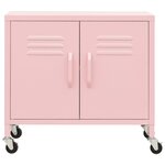 vidaXL Armoire de rangement Rose 60x35x56 cm Acier