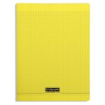 Cahier piqué 24x32cm polypro 96p séyès 90g jaune CALLIGRAPHE
