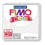 Pâte Fimo Kids 42 g Blanc pailleté 8030.052