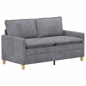 vidaXL Canapé Gris clair 156 x 81 x 87 5 cm Polyester