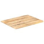 vidaXL Dessus de table Bois de manguier solide 25-27 mm 90x60 cm