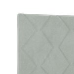 Tête de lit vidaXL Design Blocs Diamant Gris clair 100 cm Velours